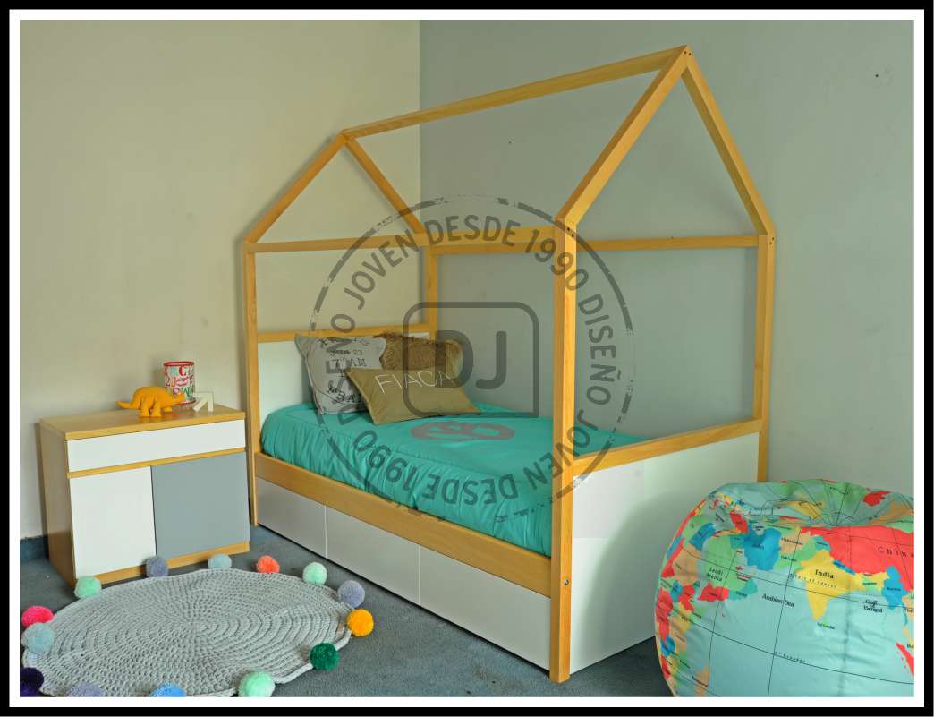 Cama casita montessori - Diseño Joven